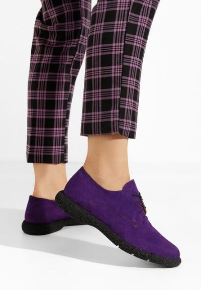 Pantofi casual dama piele Karysa V2 mov