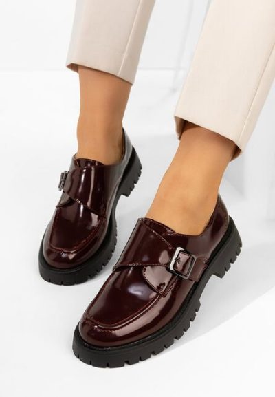 Pantofi casual damă Rafila grena