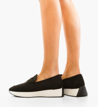 Pantofi casual dama Rose Negri