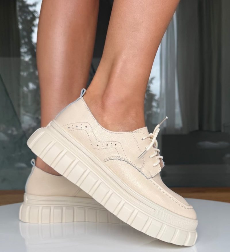 Pantofi Casual Loprem Bej