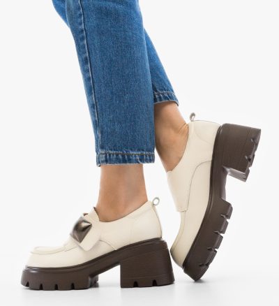 Pantofi Casual Nanyt Bej