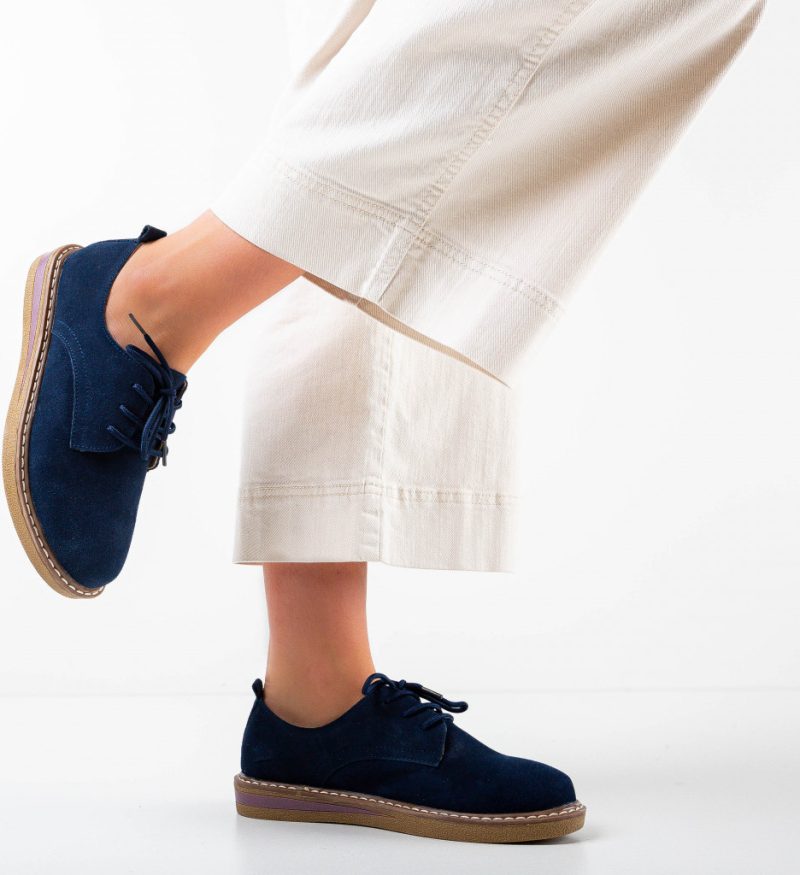Pantofi Casual Romena Bleumarin