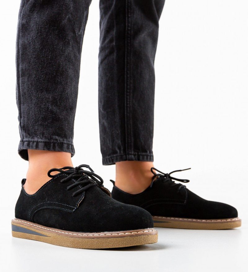 Pantofi Casual Romena Negri