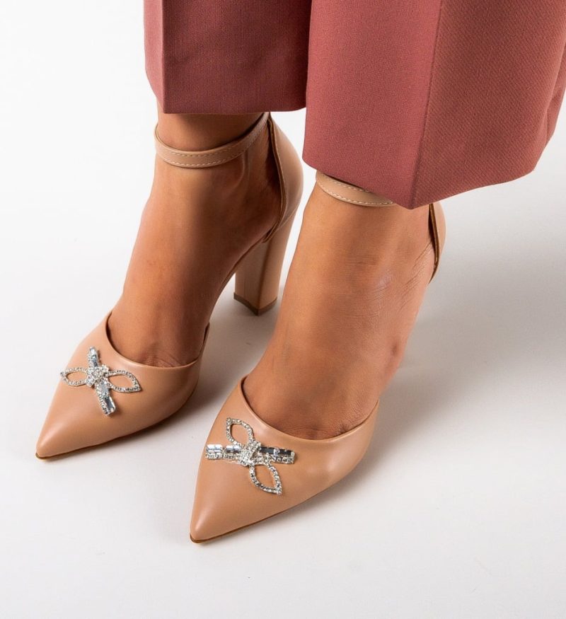 Pantofi cu toc Juns Nude