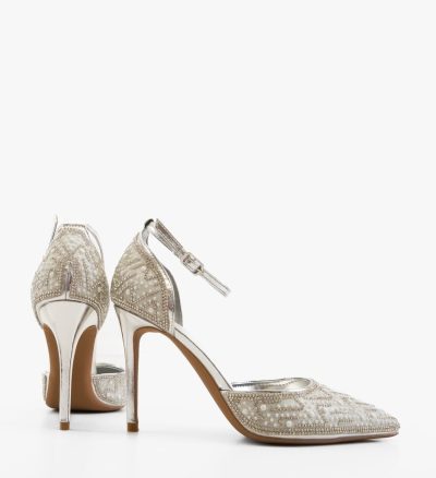 Pantofi cu toc Regal Argintii