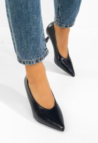 Pantofi cu toc subtire Glacia navy