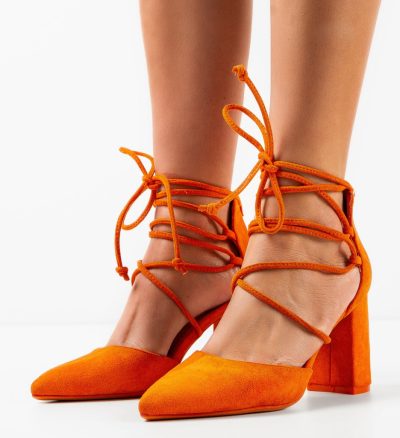 Pantofi dama Chelsea Portocalii