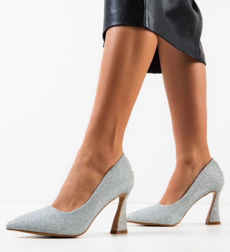 Pantofi dama Elaine Argintii