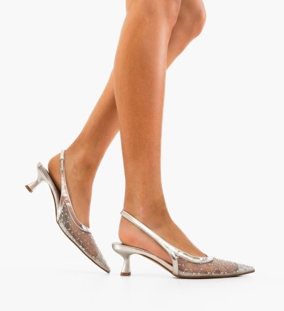 Pantofi dama Evan Argintii