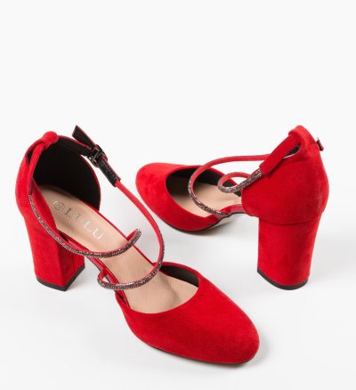 Pantofi dama Jonak Rosii