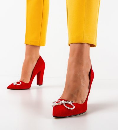 Pantofi dama Saxon Rosii