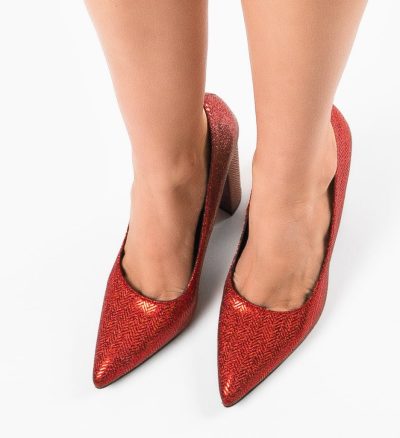 Pantofi dama Traci Rosii