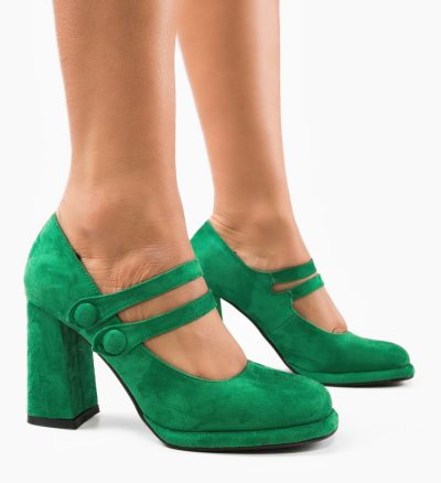 Pantofi dama Vintage Verzi