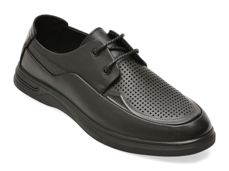 Pantofi eleganti BITE THE BULLET negri, 25T7239, din piele naturala