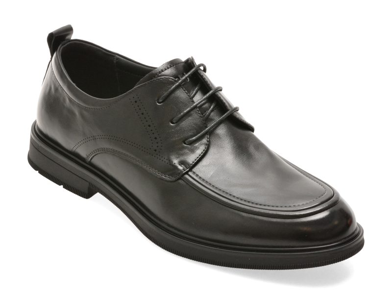 Pantofi eleganti EPICA negri, AH01, din piele naturala