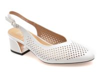 Pantofi eleganti FLAVIA PASSINI albi, JH56, din piele naturala