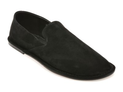 Pantofi EPICA negri, HF1702, din piele intoarsa