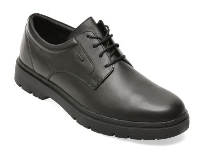 Pantofi GEOX negri, U46HNB, din piele naturala