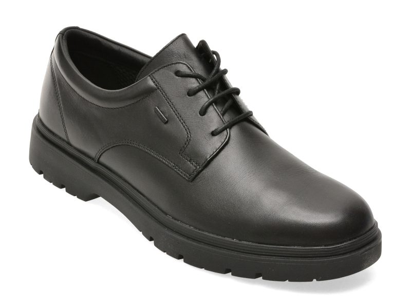 Pantofi GEOX negri, U46HNB, din piele naturala