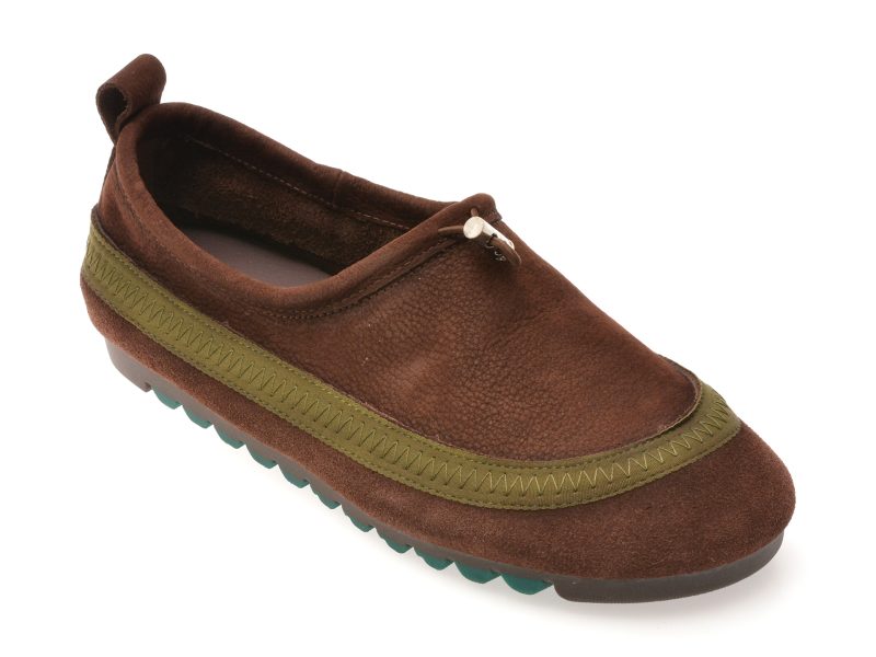Pantofi GRYXX maro, 1968, din nabuc