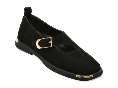 Pantofi GRYXX negri, 022Y707, din piele intoarsa
