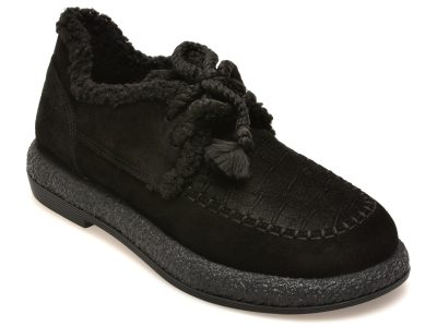 Pantofi GRYXX negri, 3432737, din piele intoarsa