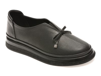 Pantofi IMAGE negri, 5503702, din piele naturala