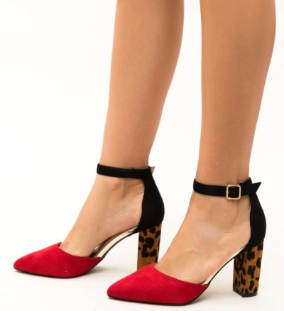 Pantofi Kory Rosii