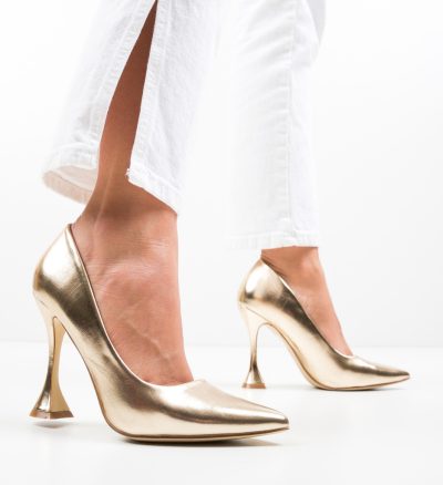 Pantofi Lena Aurii