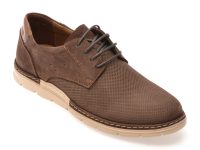 Pantofi OTTER maro, E1971, din nabuc