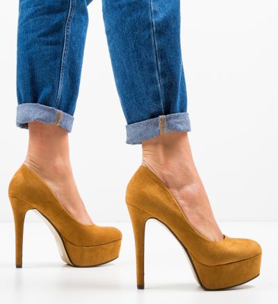 Pantofi Pitt Camel