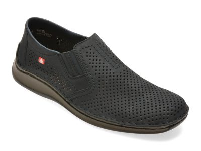 Pantofi RIEKER bleumarin, 5297, din piele naturala