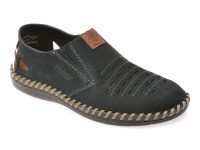 Pantofi RIEKER bleumarin, B2457, din piele naturala