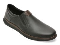 Pantofi RIEKER negri, 10456, din piele naturala