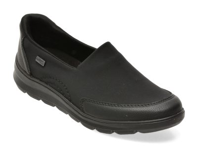 Pantofi RIEKER negri, Z0054, din material textil