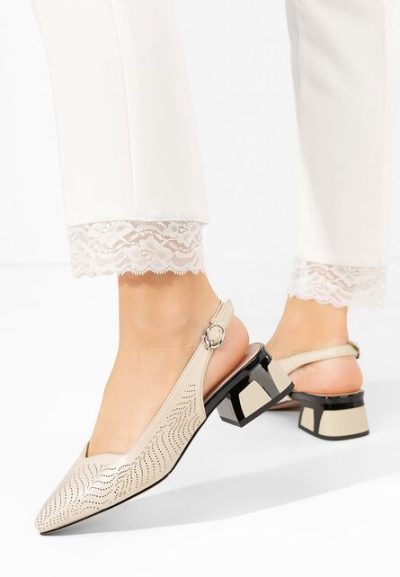 Pantofi slingback Rahela bej