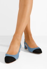 Pantofi slingback Varese albastri