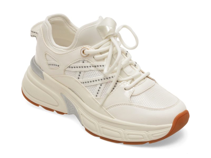 Pantofi sport ALDO albi, HADDEY 100, din piele ecologica