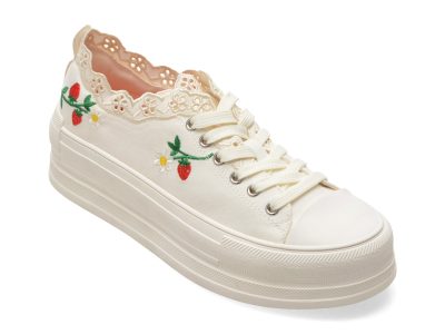 Pantofi sport ALDO albi, PICKNICK 100, din material textil