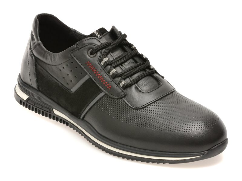 Pantofi sport BITE THE BULLET negri, 1399, din piele naturala