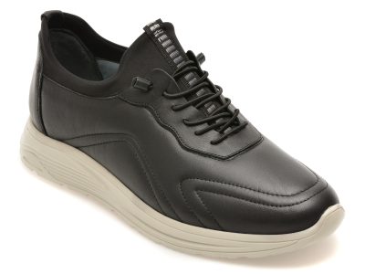 Pantofi sport BITE THE BULLET negri, NR223, din piele naturala