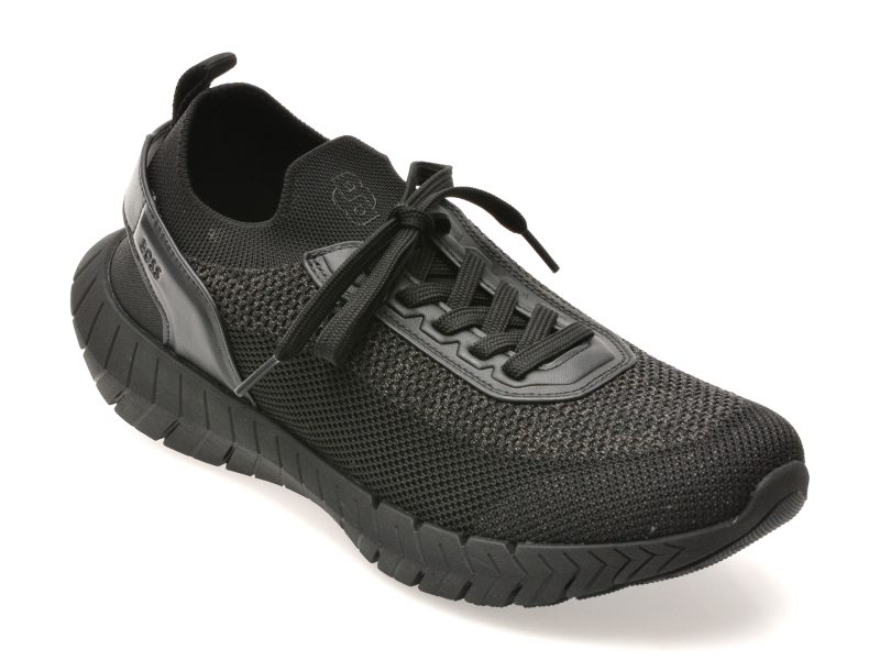 Pantofi sport BOSS negri, 2620, din material textil