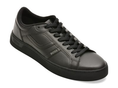 Pantofi sport BOSS negri, 2636, din piele ecologica