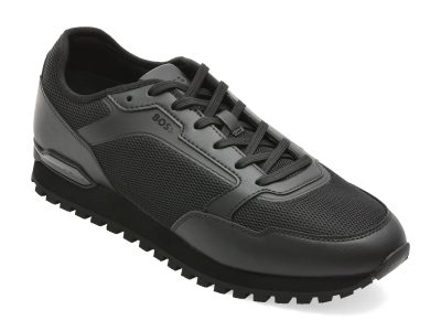 Pantofi sport BOSS negri, 7903, din material textil