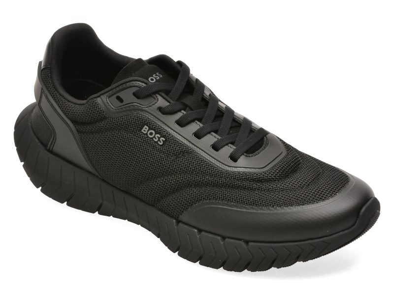 Pantofi sport BOSS negri, 8946, din material textil