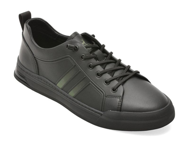 Pantofi sport CARIBU negri, V260005, din piele naturala