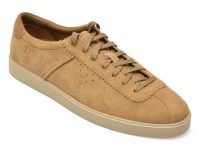 Pantofi sport CLARKS bej, LOCKFORD LACE, din piele intoarsa