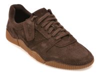Pantofi sport CLARKS maro, SHARPHAM LACE, din piele intoarsa