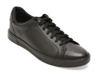 Pantofi sport CLARKS negri, ROMSEY LACE, din piele naturala