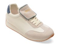 Pantofi sport EPICA albi, 59635, din piele naturala